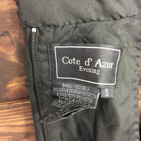 Cote D’azur | Beaded Halter Evening Silk Top - Picture 8 of 8